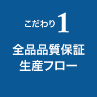 全工程・全数検査で、正確な添付文書が作れる 全品品質保証